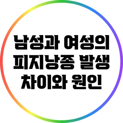 남성과 여성의 피지낭종: 발생 차이와 원인