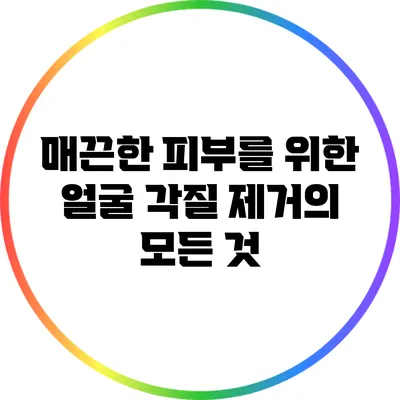 매끈한 피부를 위한 얼굴 각질 제거의 모든 것