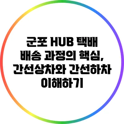 군포 HUB 택배 배송 과정의 핵심, 간선상차와 간선하차 이해하기