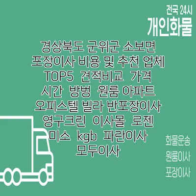 경상북도 군위군 소보면 포장이사 비용 및 추천 업체 TOP5 | 견적비교 | 가격 | 시간 | 방벙 | 원룸 아파트 오피스텔 빌라 반포장이사 | 영구크린 | 이사몰 | 로젠 | 미소 | kgb | 파란이사 | 모두이사